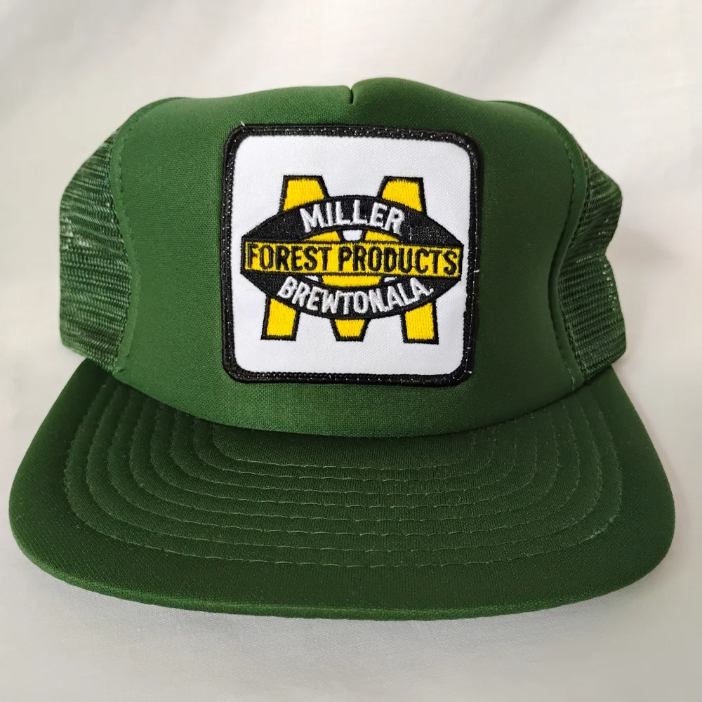Vintage Miller Forest Products Brewton Alabama Green Milling Company Trucker Hat